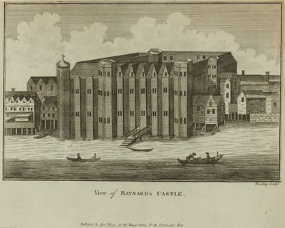 Generel udsigt over Baynards Castle af English School