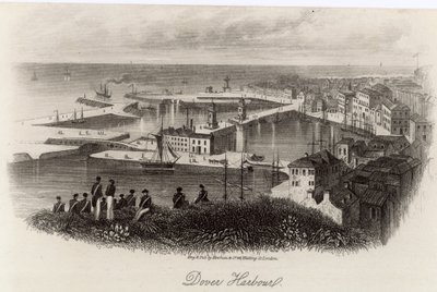 Generel udsigt over Dover Havn af English School