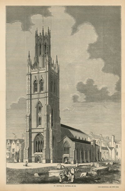 Generelt billede af St. Matthews Kirke af English School