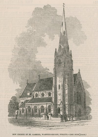 Generel visning af den nye St Gabriel kirke af English School