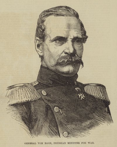 General von Roon, preussisk krigsminister (gravering) af English School