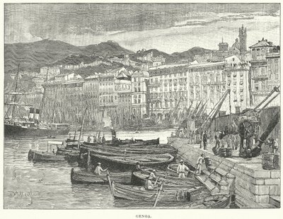 Genova (kobberstik) af English School