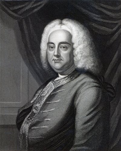 George Frideric Handel, graveret af Thomson (se også 377120) af English School