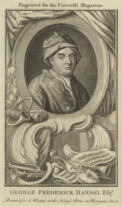 George Frederick Handel Esquire af English School
