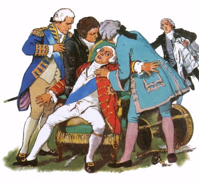 George III lider af et angreb af vanvid af English School
