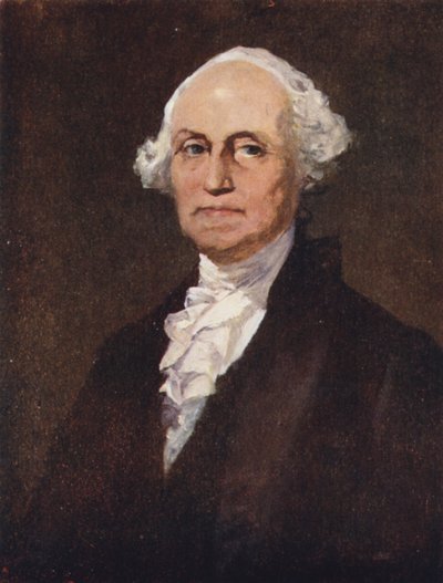 George Washington (farve litho) af English School