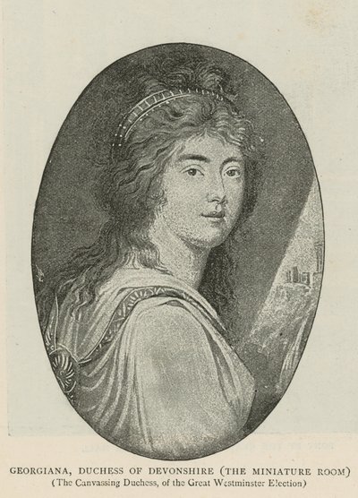 Georgiana, hertuginde af Devonshire af English School