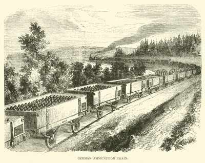 Tysk ammunitionstog, september 1870 af English School