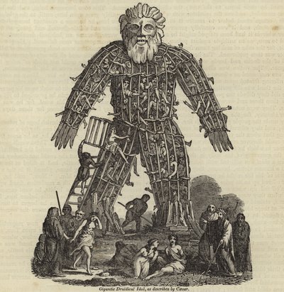 Gigantisk Druidical Idol af English School