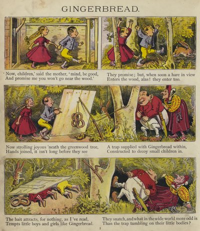 Honningkager (farve litho) af English School