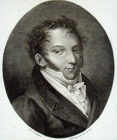Gioacchino Antonio Rossini (1792-1868) (gravering) af English School