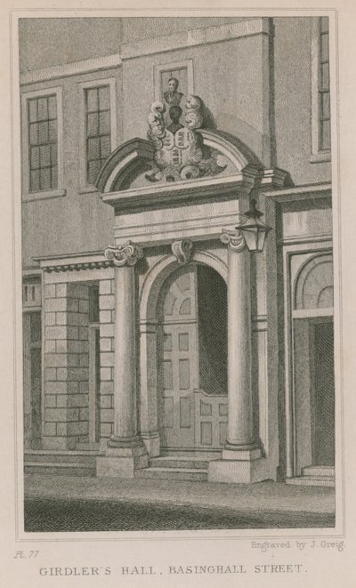 Girdlers Hall, Basinghall Street, London af English School