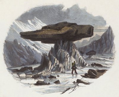 Glacier borde (farvet gravering) af English School