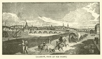 Glasgow, fra et gammelt tryk (kobberstik) af English School
