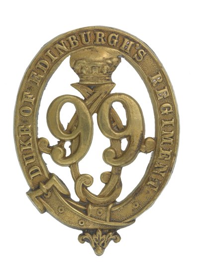 Glengarry-emblem, ca. 1875-81 (messing) af English School