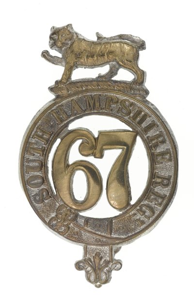Glengarry-emblem, ca. 1875 (messing) af English School