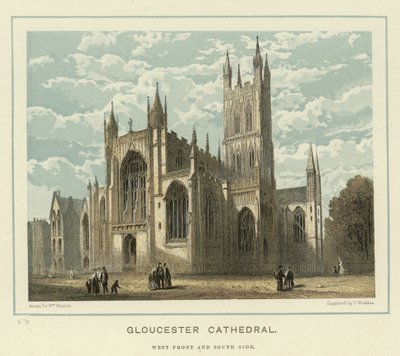 Gloucester Cathedral, vestfront og sydside af English School