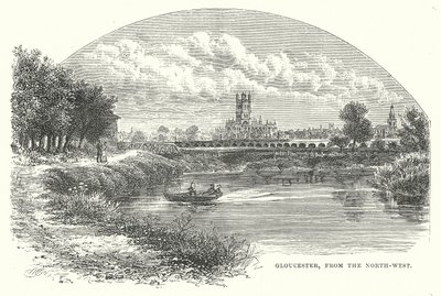 Gloucester, set fra nordvest (stik) af English School