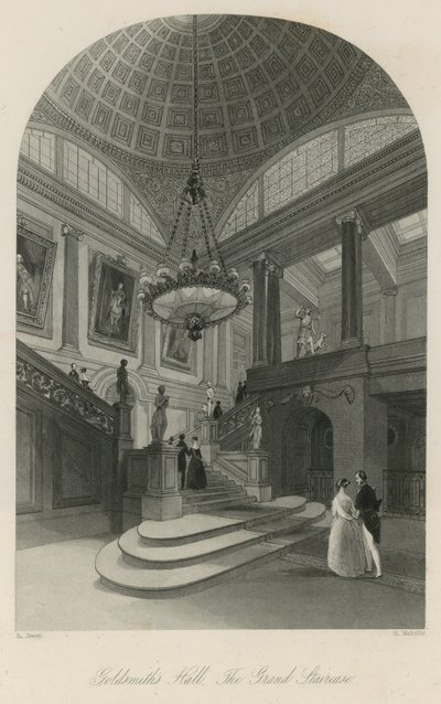 Goldsmiths Hall, den store trappe af English School