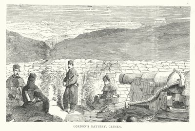Gordons batteri, Krim (gravering) af English School