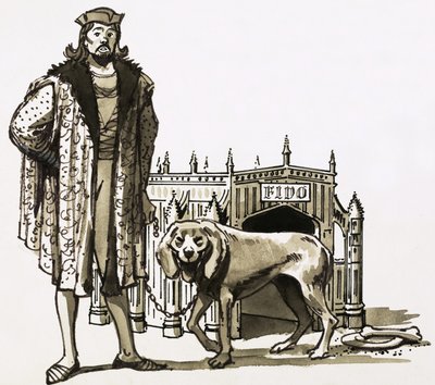 Gothic dog kennel af English School