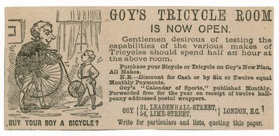 Goys Trehjulet cykelrum af English School