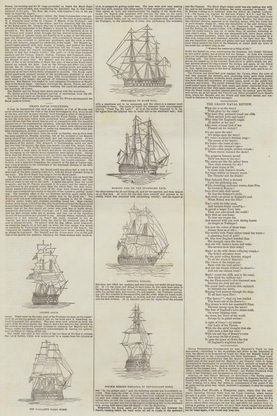 Grand Naval Evolutions (gravering) af English School