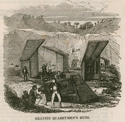 Granit Quarrymens hytter, Rubislaw, Aberdeen af English School