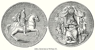 Great Deal af William III (gravering) af English School