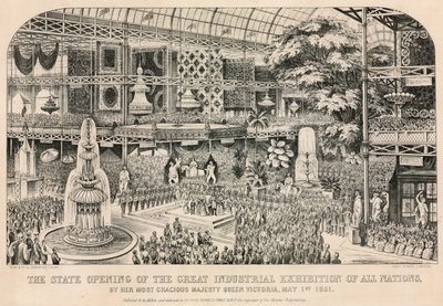 Große Ausstellung, 1851, Eröffnung am 1. Mai 1851 von English School
