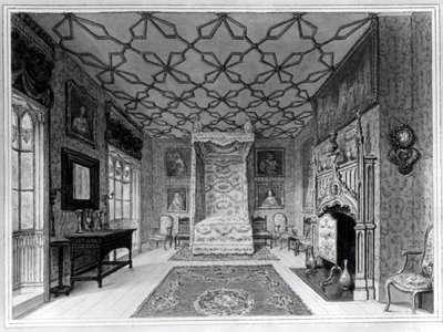 Great North Bed Chamber of Strawberry Hill af English School