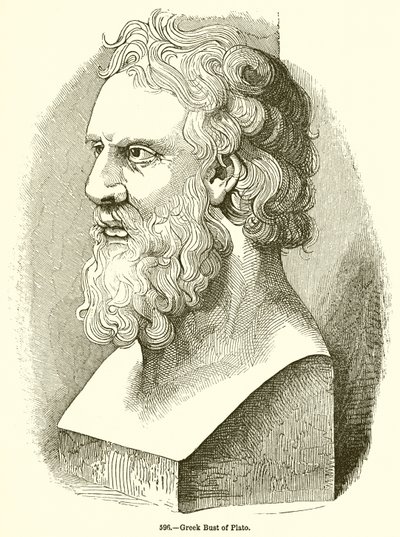 græsk buste af Platon af English School