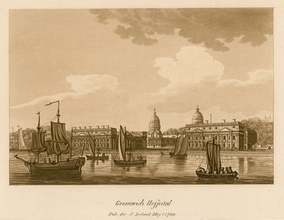 Greenwich Hospital, London af English School