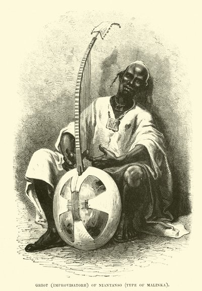 Griot (Improvisatore) of Niantanso, type of Malinka  af English School