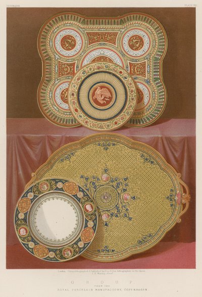 Gruppe fra Den Kongelige Porcelænsfabrik, København af English School