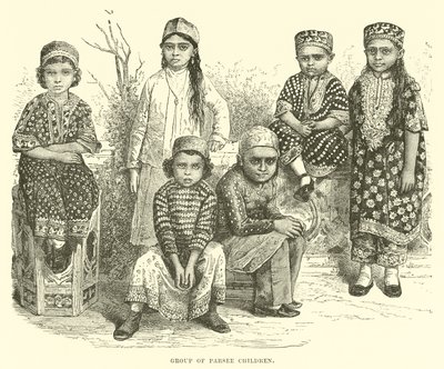 Group of Parsee children  af English School