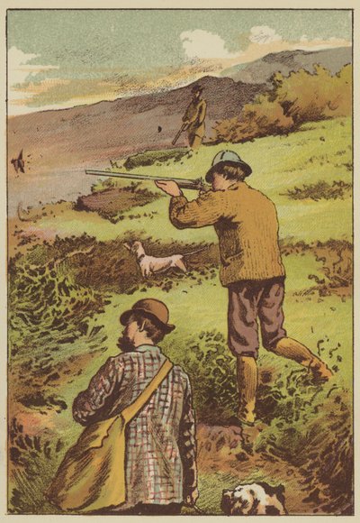 Rypeskydning (farvegravering) af English School