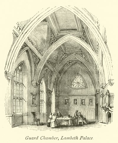 Guard Chamber, Lambeth Palace  af English School