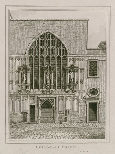 Guildhall Chapel, London af English School