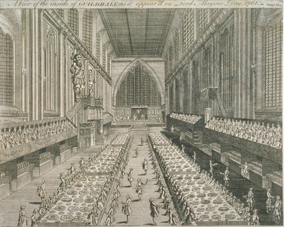 Guildhall, Gentlemans Magazine, 1761 af English School