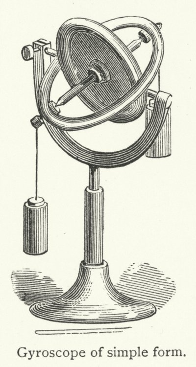 Gyroskop einfacher Form (Gravur) von English School
