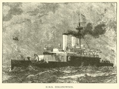 HMS Collingwood (gravering) af English School