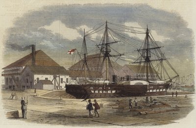 HMS Leopard i dok i Shanghai af English School