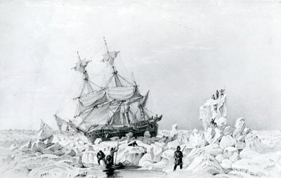 HMS Terror holdt på is af English School