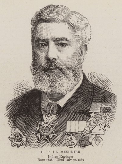 H P Le Mesurier (gravering) af English School