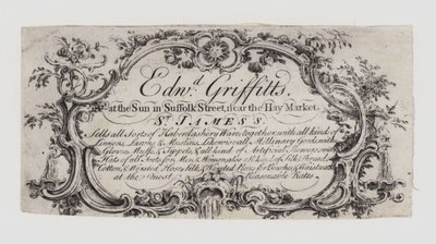 Smykker, Edward Griffitts, handelskort af English School
