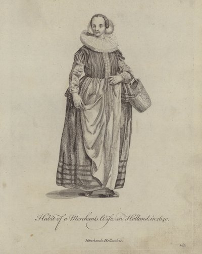 En købmandskones vane i Holland i 1640 af English School