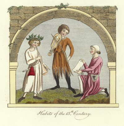 Gewänder des 13. Jahrhunderts von English School