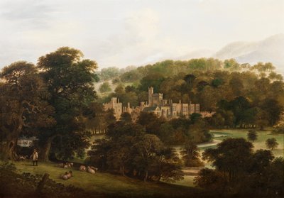 Haddon Hall, 1855 af English School