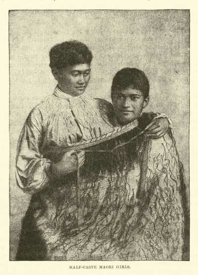 Halvkaste Maori-piger af English School